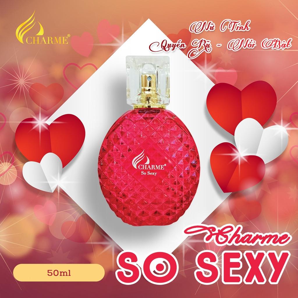 Nước Hoa Nữ CHARME SO SEXY 100ml Lưu Hương Lâu Phong Cách Quyến Rũ, Sang Trọng, Hiện Đại Chính Hãng