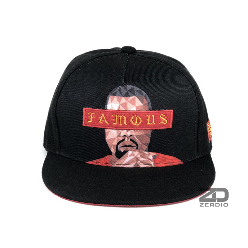 Nón Snapback, Mũ lưỡi trai hiphop Famous đen cho nam và nữ phong cách cá tính