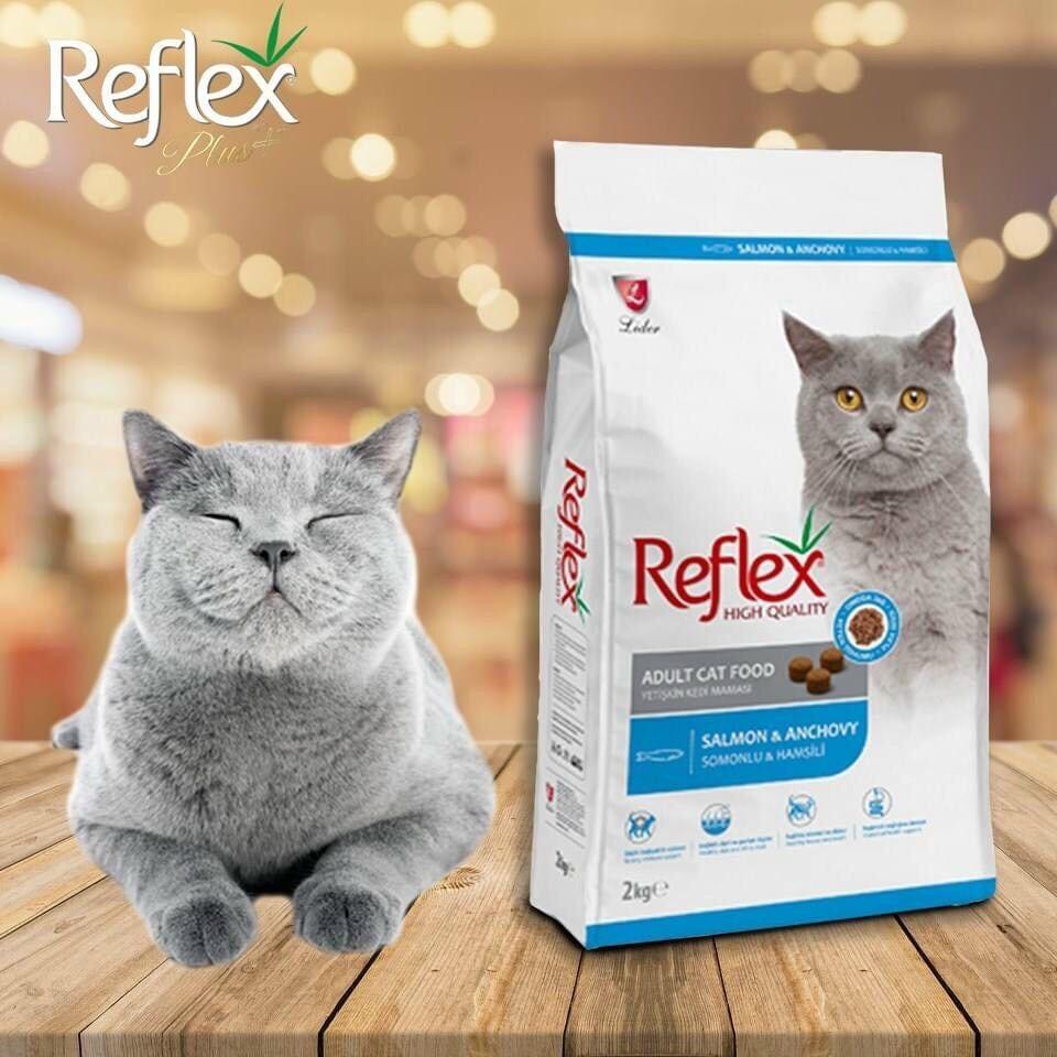 HẠT THỨC ĂN CHO MÈO TRIỆT SẢN REFLEX ADULTCAT FOOD SALMON &amp; RICE