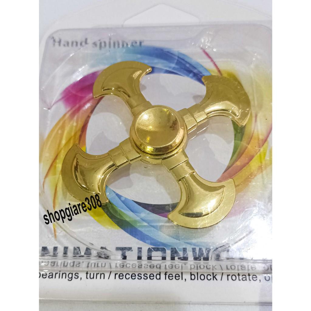 Con Quay Hand Fidget Spinner Kim Loại màu vàng loại đẹp- Con quay spinner