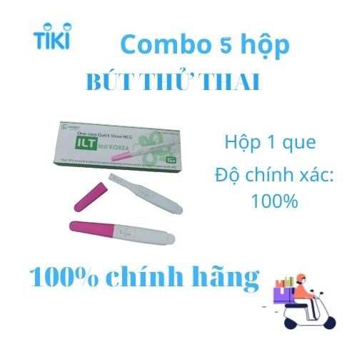 Combo 5 BÚT THỬ THAI ILT (Lốc 5 hộp)