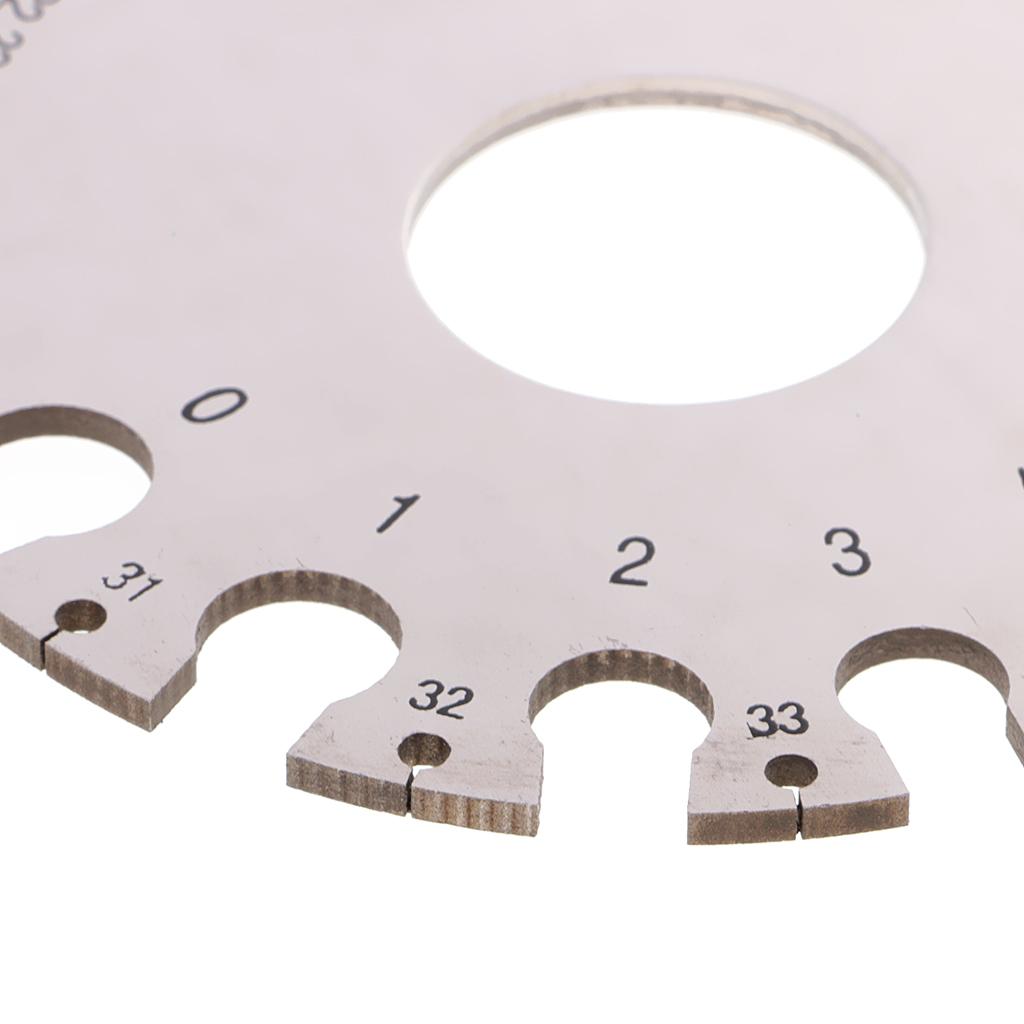Round Wire Gauge Diameter Gage Metal Inch Inspection Measuring Instrument