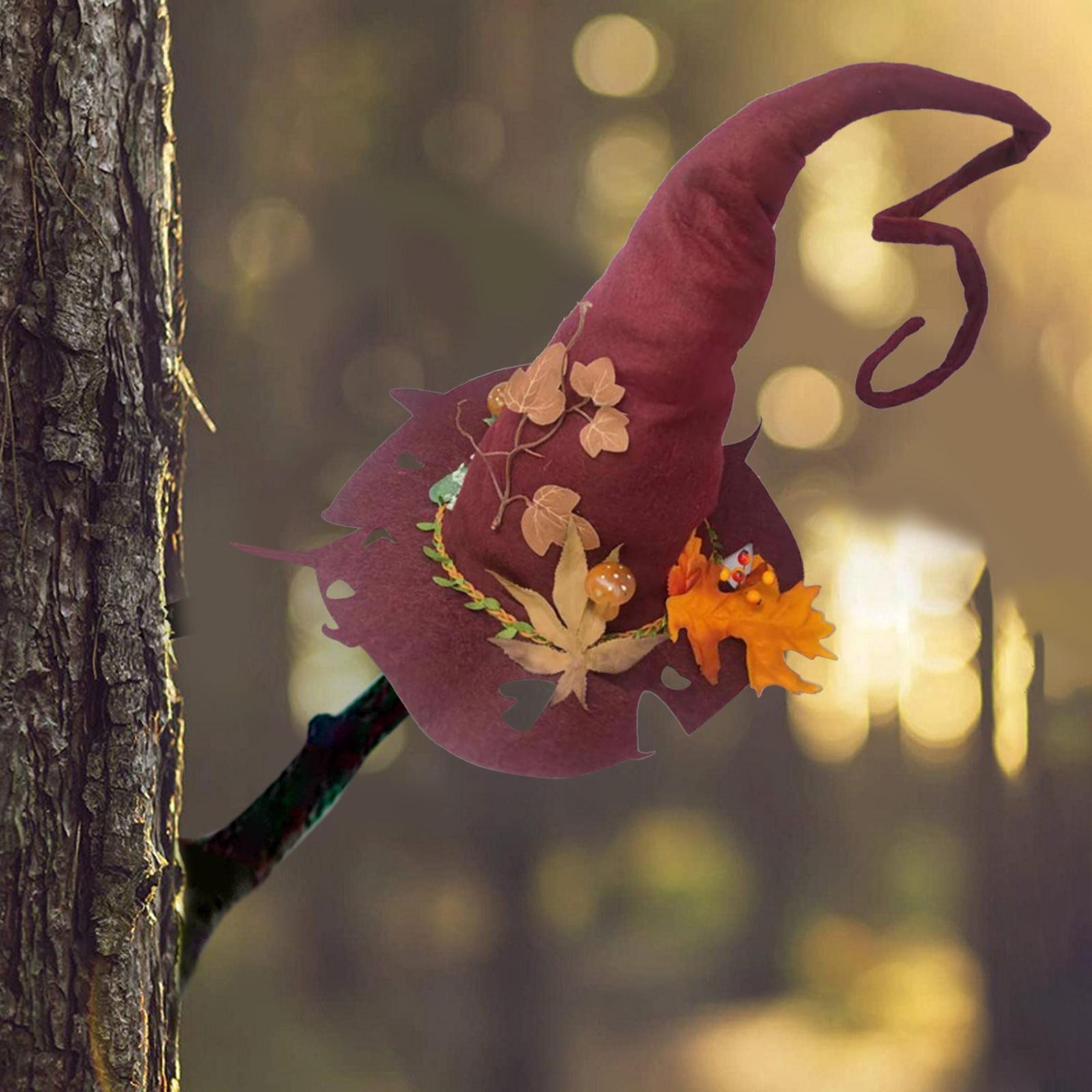 Witch Hat Wool Knitted for Party Masquerade Cosplay Costume