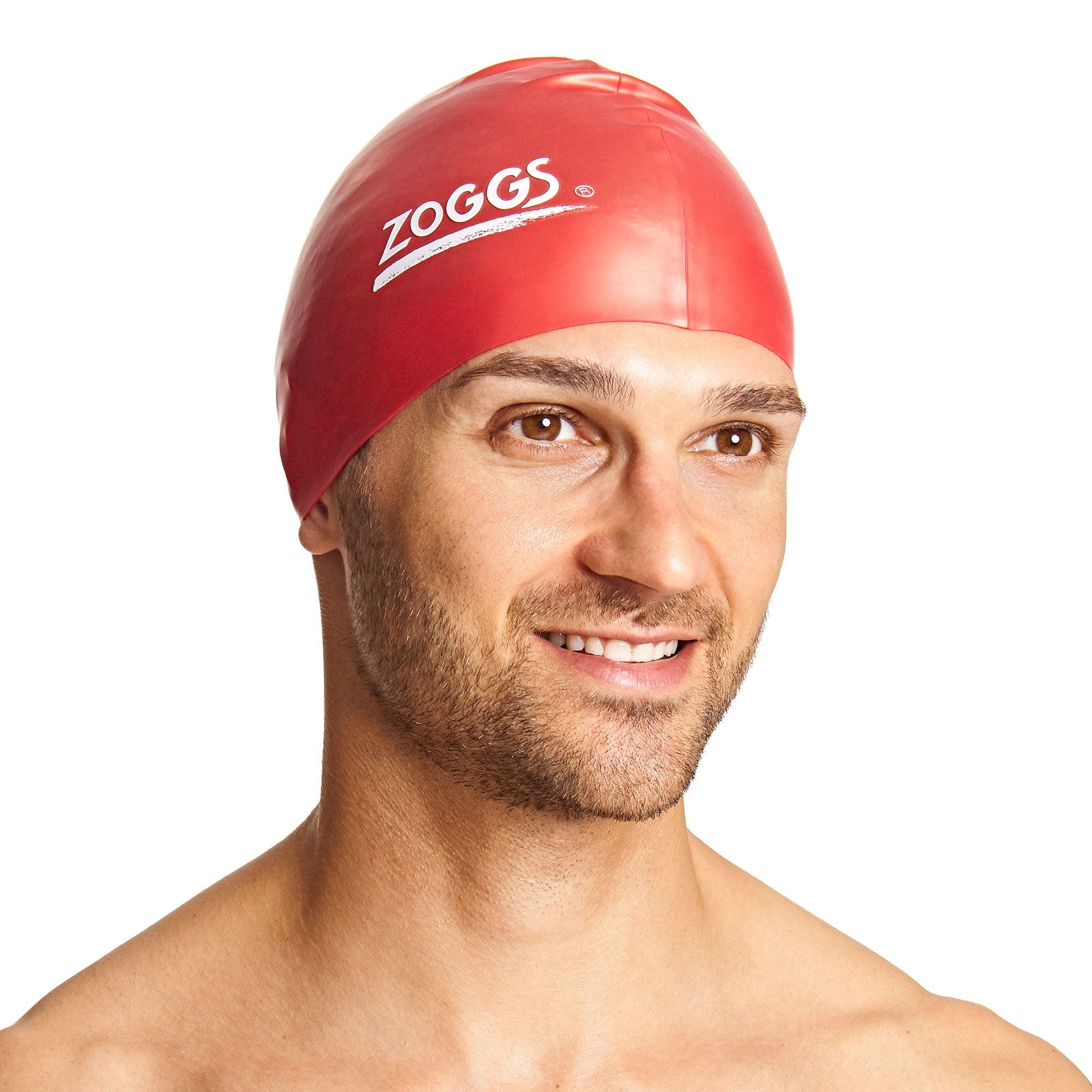 Mũ bơi unisex Zoggs Red Silicone Cap-Plain - 465024-RD