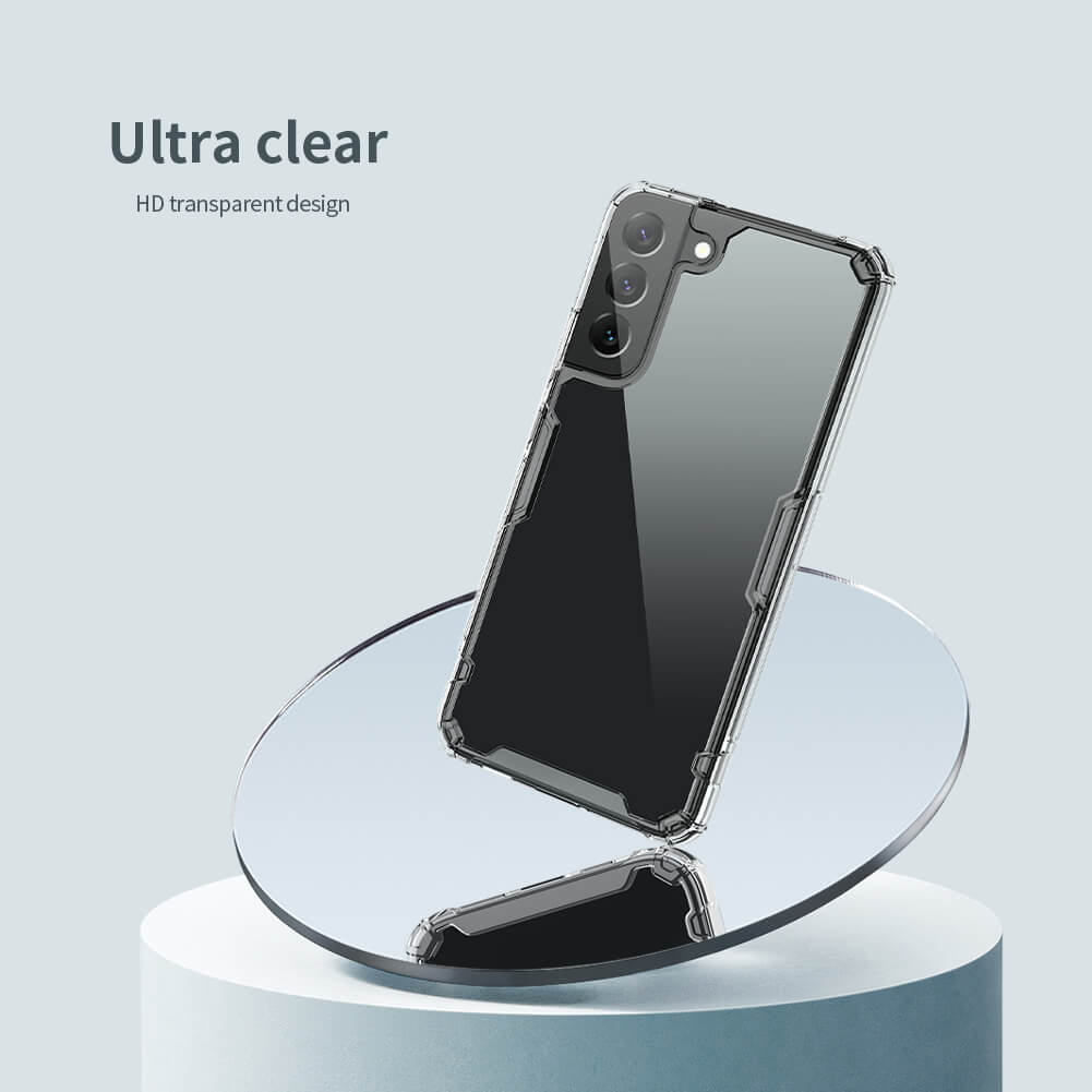 Ốp lưng silicon dẻo trong suốt cho Samsung Galaxy S22 hiệu Nillkin Nature Pro mỏng 0.6mm - hàng nhập khẩu
