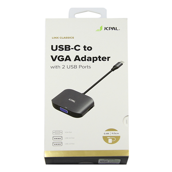 Hub Chuyển Jcpal USB-C To VGA Adapter - Hàng Chính Hãng