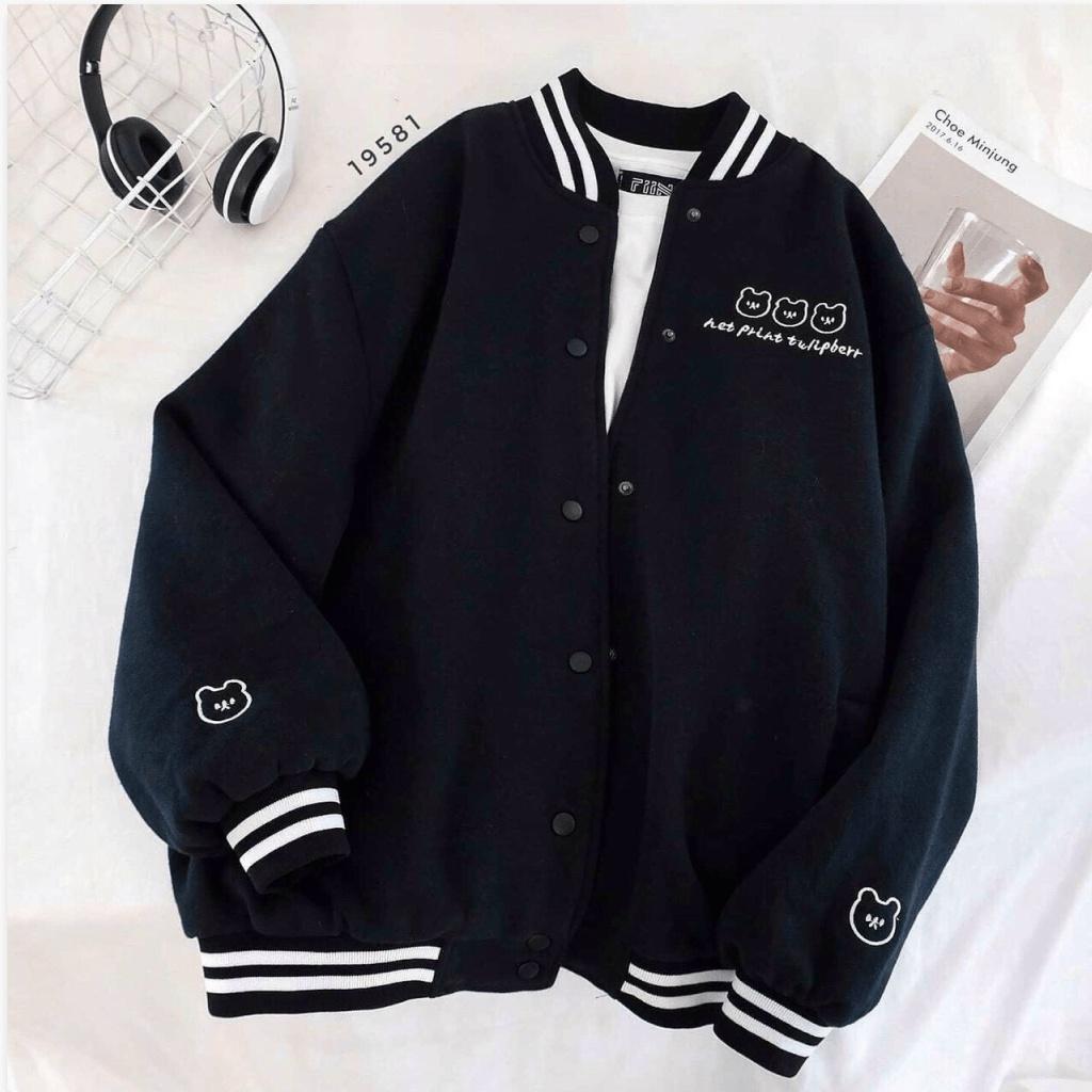 ÁO BOMBER SWEATER GẤU TEDDY