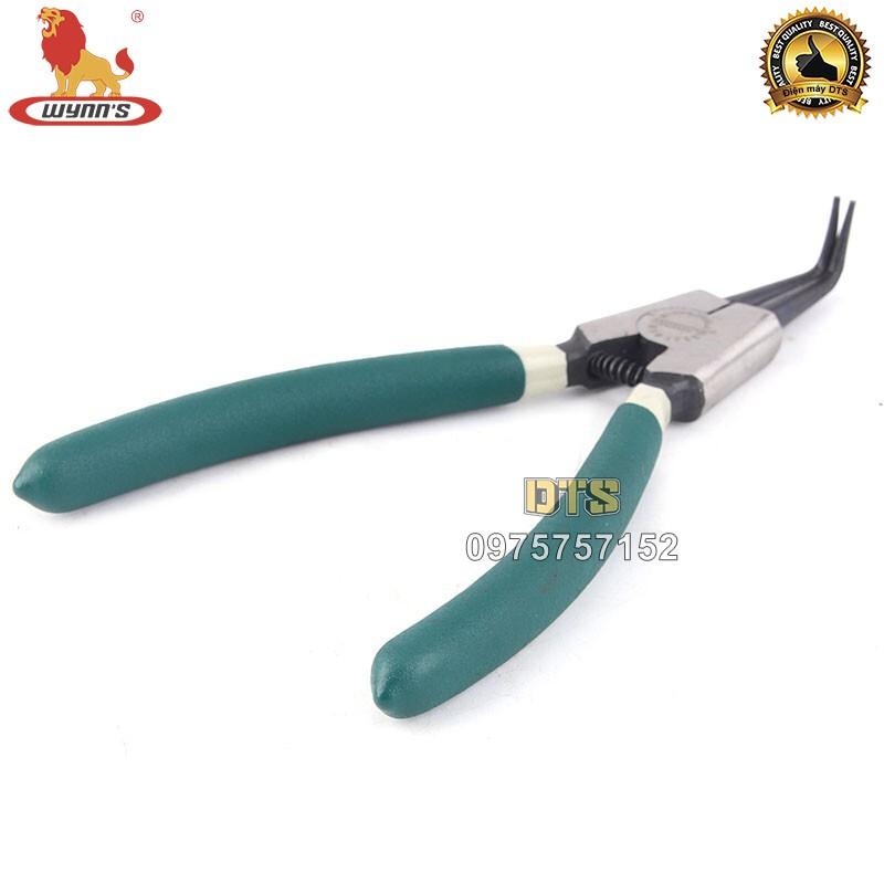 Kìm mở phe ngoài mũi cong công nghiệp WYNN'S 7 inch/ 170mm, kìm phanh thép Carbon cao cấp, kềm mở phe mũi cong mở ngoài