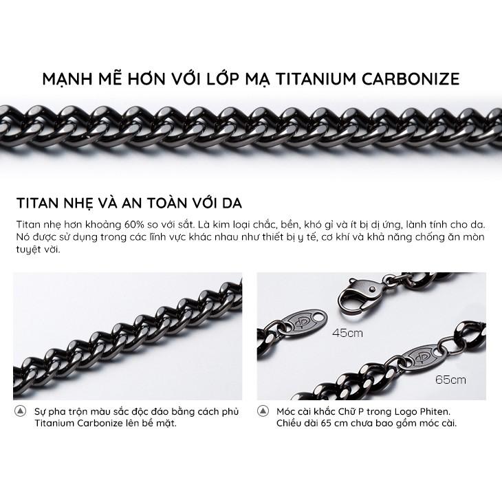 Dây chuyền Phiten carbonized titanium TC00/TC660045