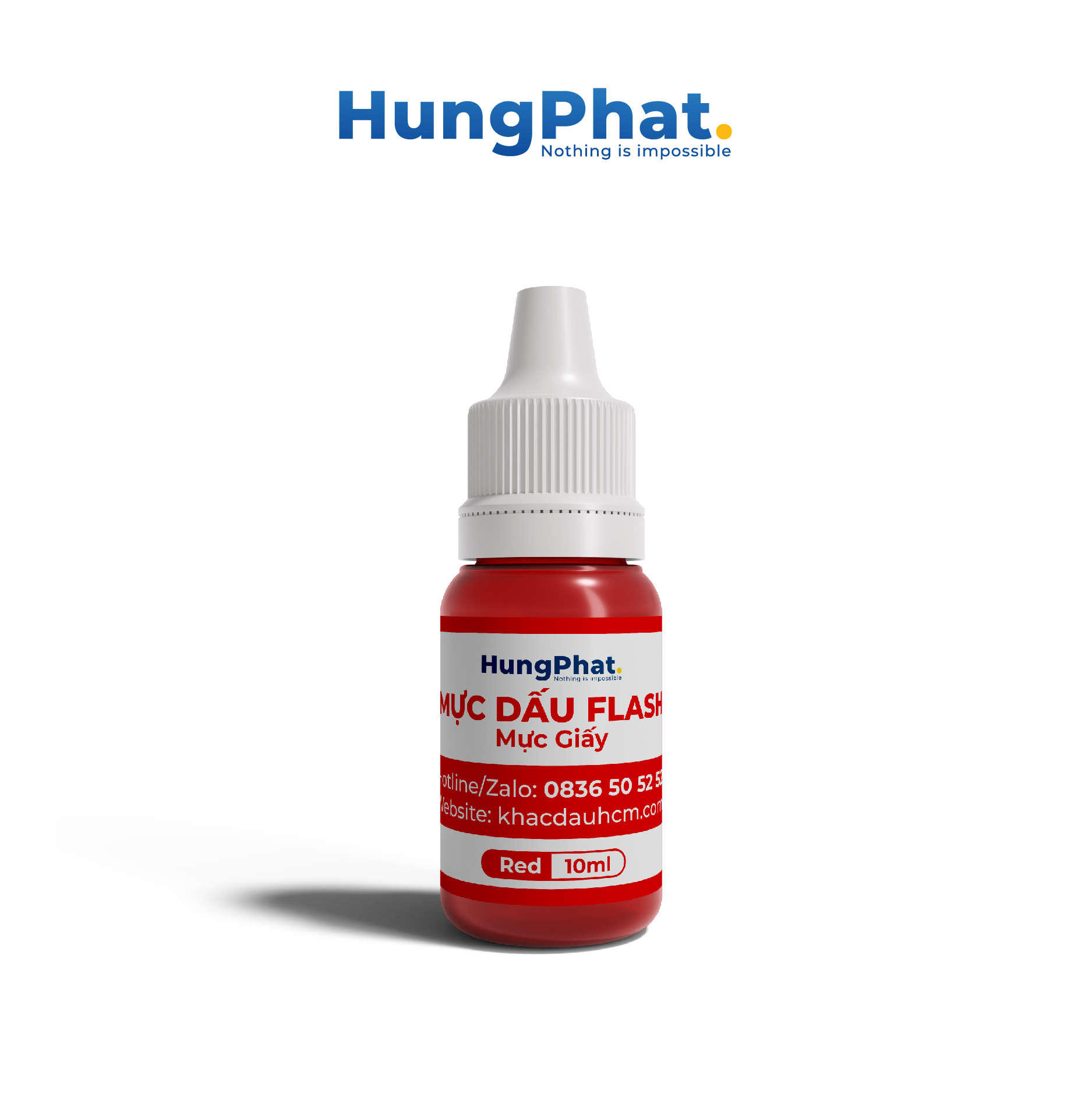 Mực dấu flash in trên giấy, mực chuyên dụng chai 10ml