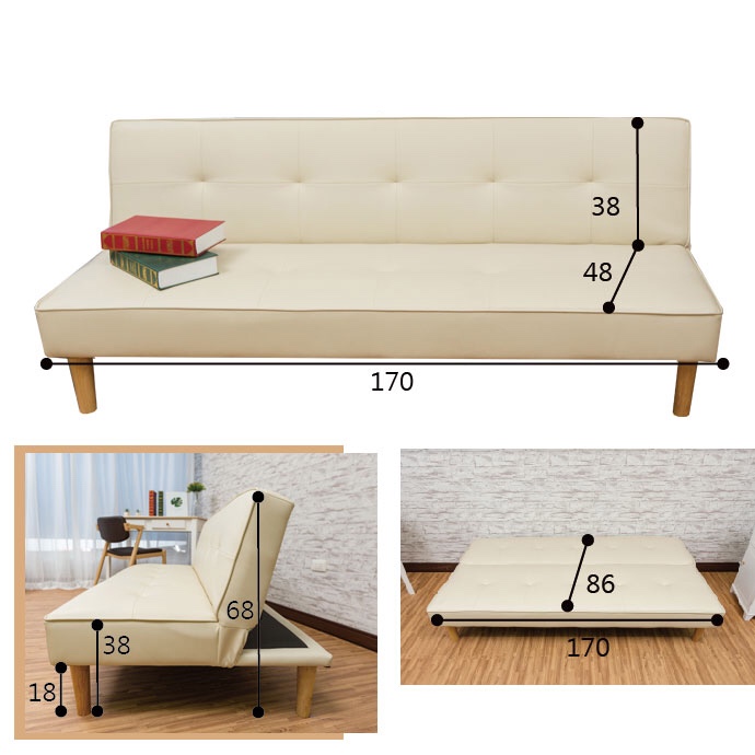 Sofa giường đa năng 2017D (Trắng)