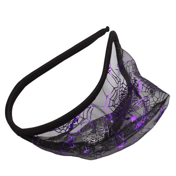 Mens Mesh See-Through Pouch C-string Thong Panty Briefs Purple Skull