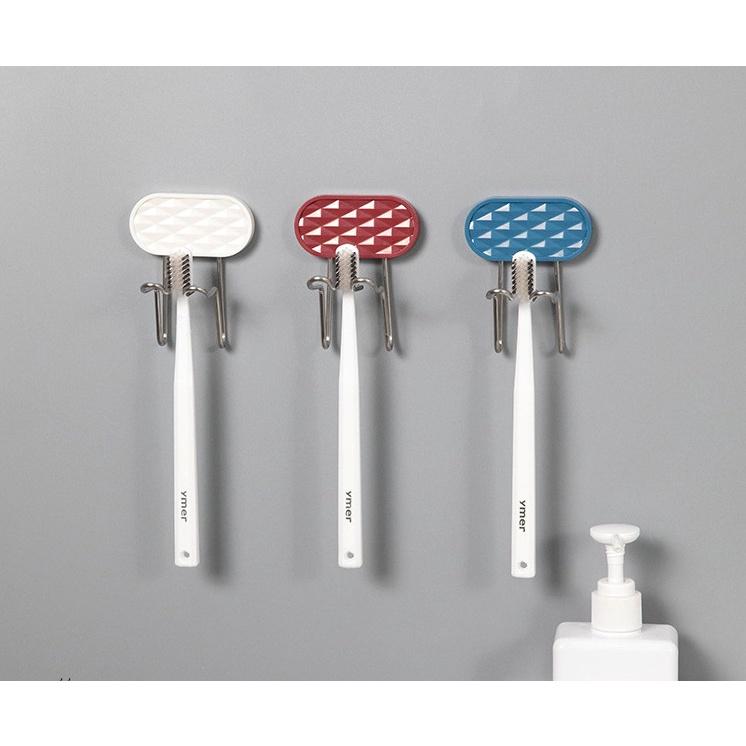 Giá đỡ bàn chải và cốc dán tường hàng đơn - 9896