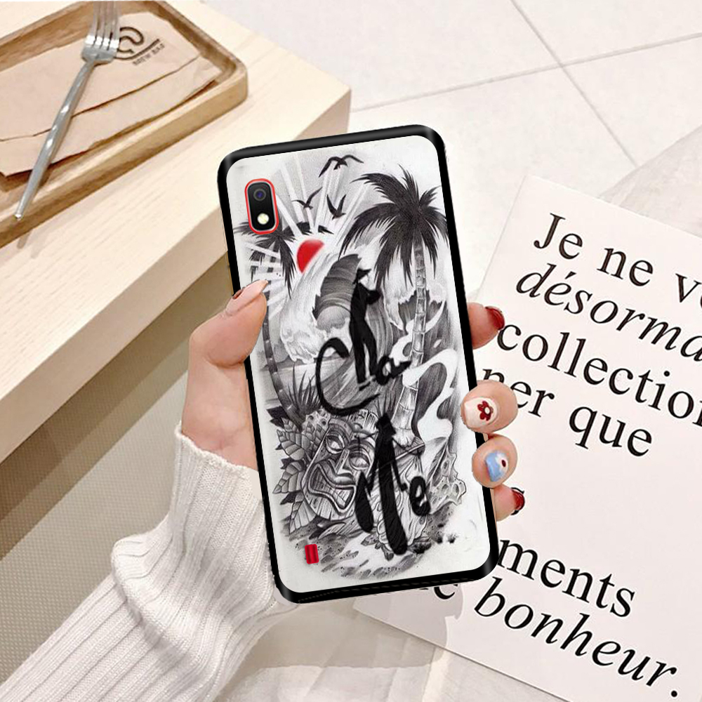 Ốp lưng điện thoại SamSung A10 viền silicon dẻo TPU  hình Thư Pháp