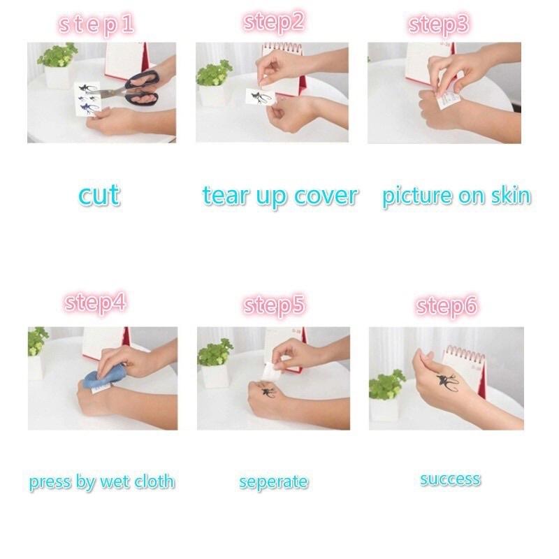 Hình Xăm Dán Tạm Thời hình ngẫu nhiên