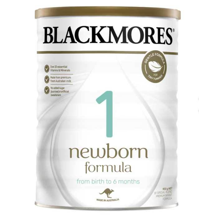 Sữa cho trẻ sơ sinh từ 0 đến 6 tháng tuổi Blackmores NewBorn Formula Stage 1 - QuaTangMe Extaste