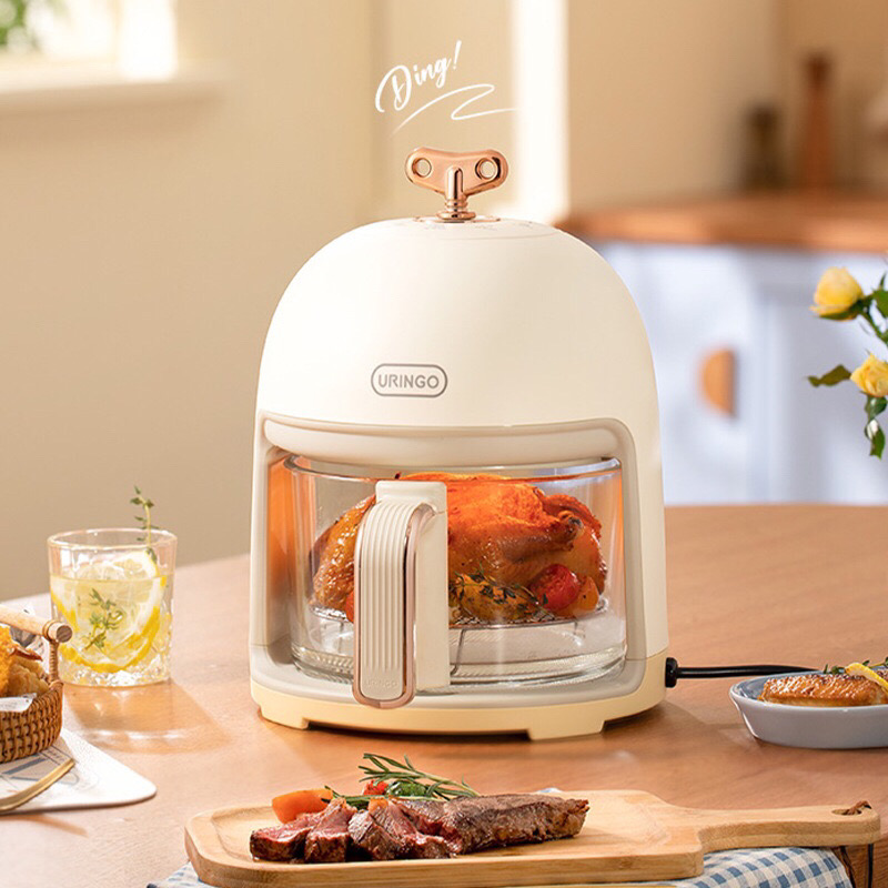 Nồi chiên không khí URINGO có lớp lót bằng kính nhìn thấy được