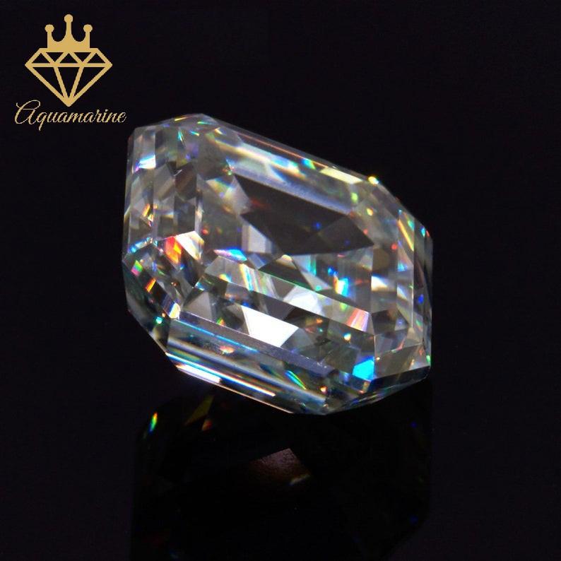 Kim cương nhân tạo Moissanite Asscher