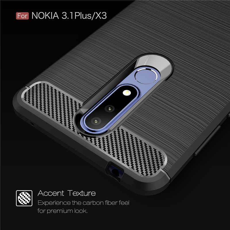Ốp lưng chống sốc cho Nokia 3.1 Plus / Nokia X3 hiệu Likgus - Hàng chính hãng