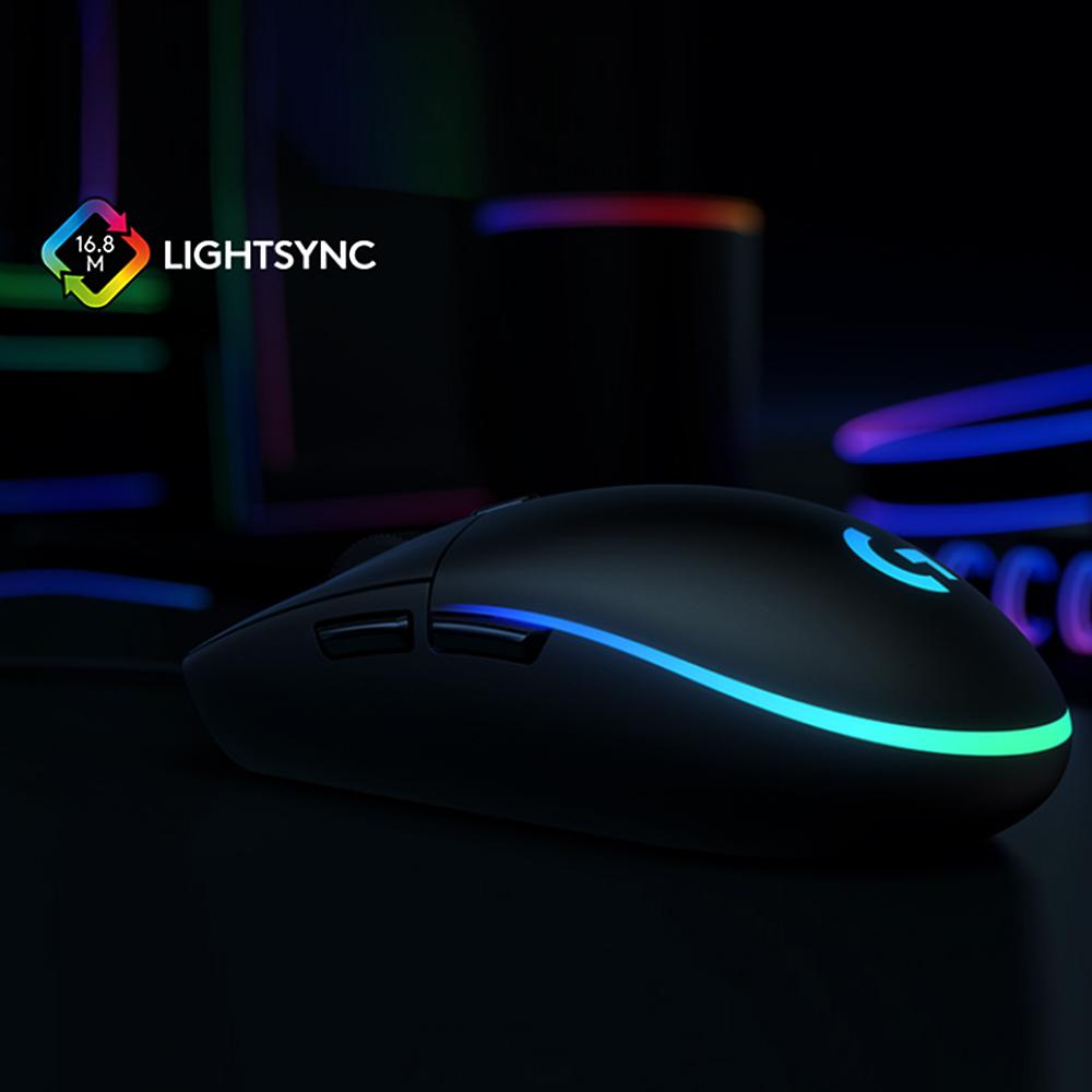 Logitech G102 Optical Gaming Mouse  8000 DPI Optical Sensor/Six Buttons Design/RGB Light Better Gaming Experience