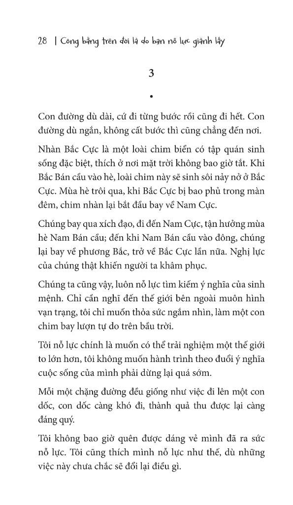 Công Bằng Trên Đời Là Do Bạn Nỗ Lực Giành Lấy