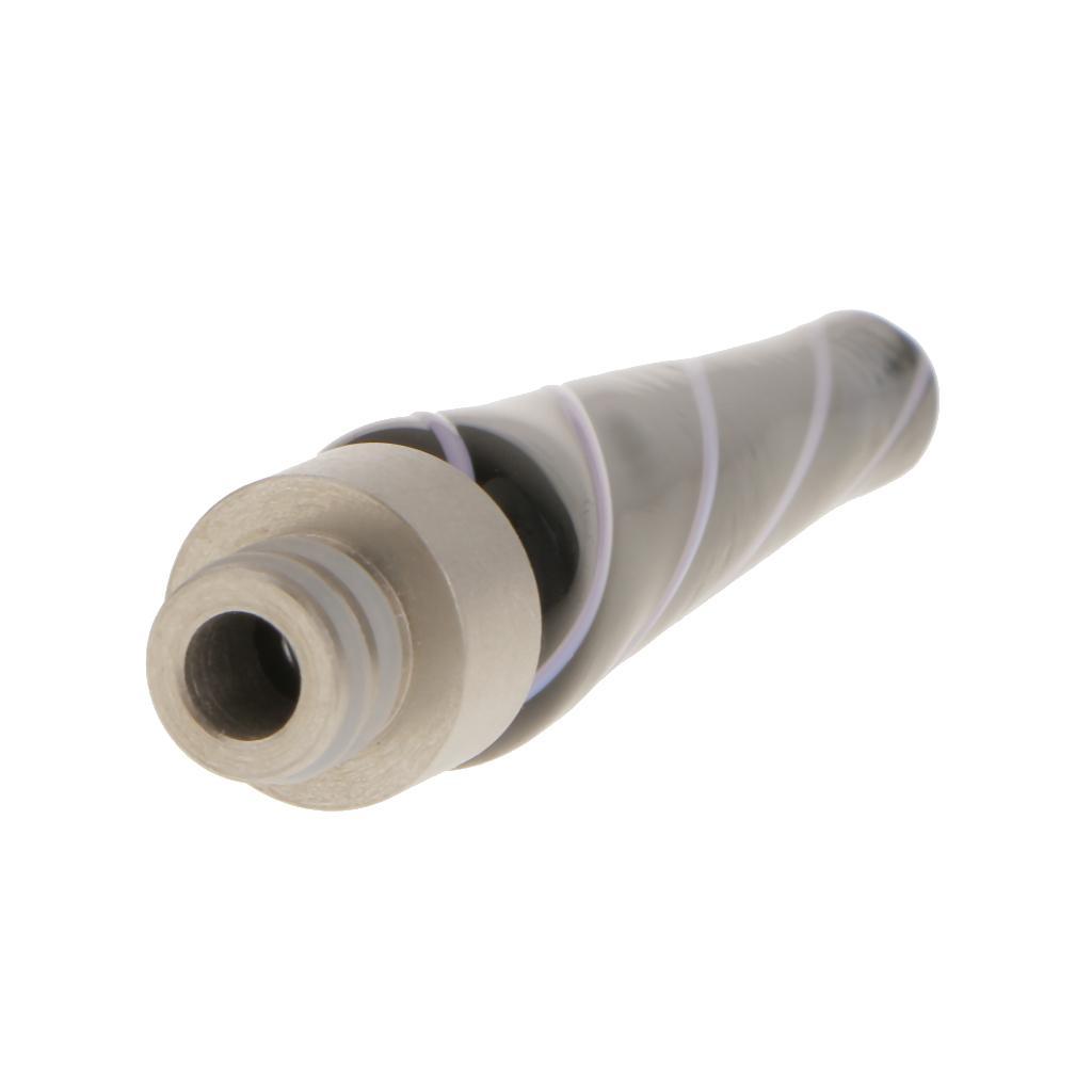 Stainless Steel with Glass Wide Bore Long 510 Thread Drip Tip - D