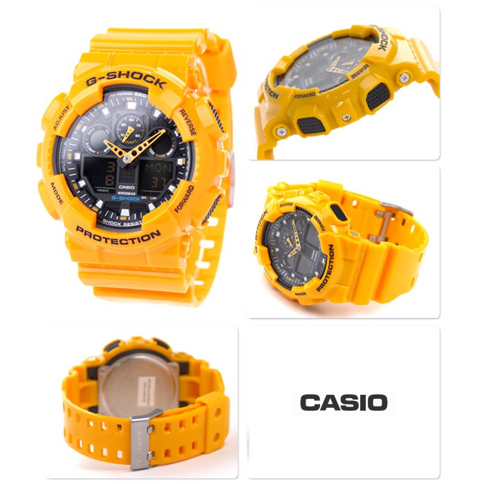 Đồng hồ nam dây nhựa G-SHOCK Casio Anh Khuê GA-100A-9ADR