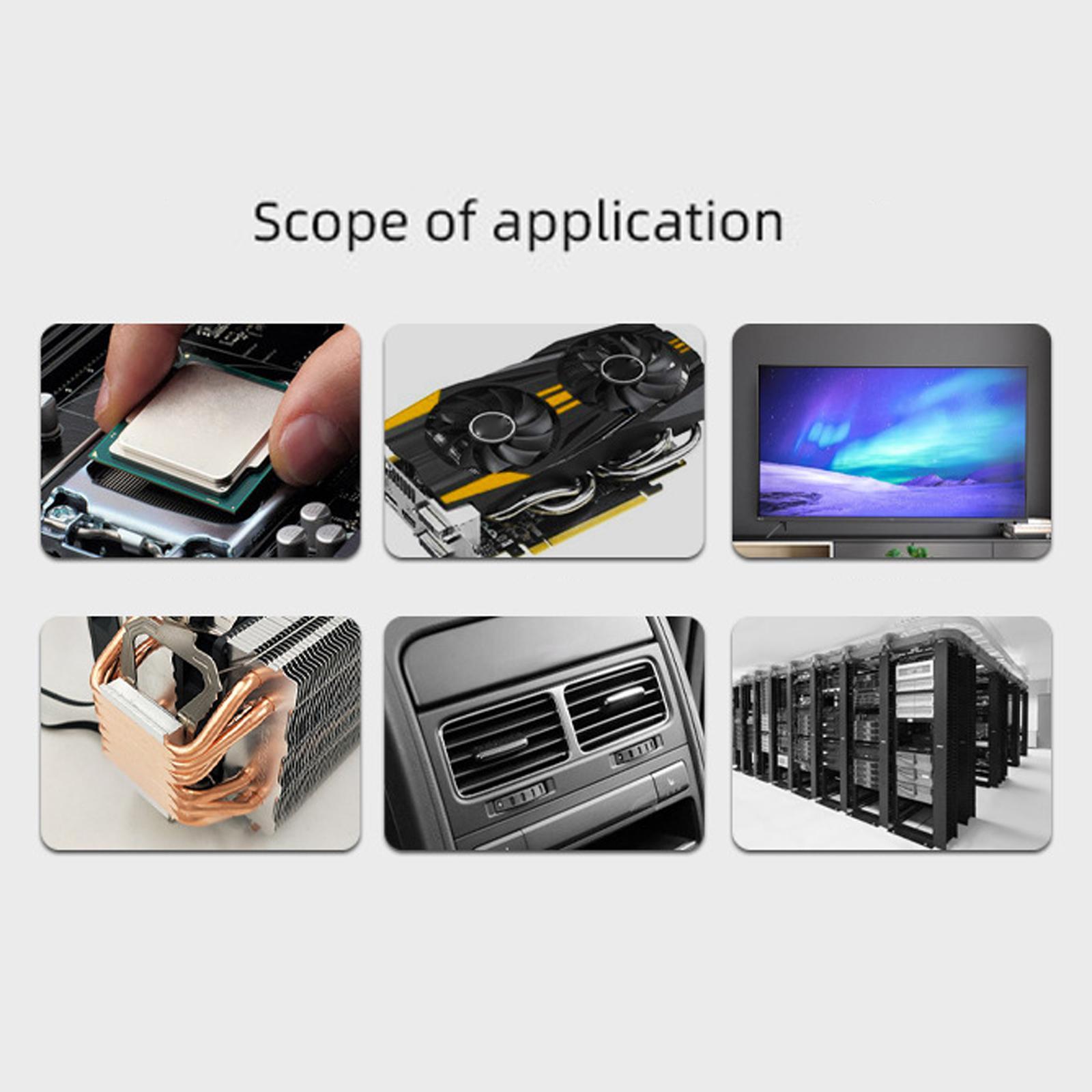 Thermal Compound Paste, 4G CPU GPU Cooler Heatsink Easy to Apply 12.8W/M·K for CPU