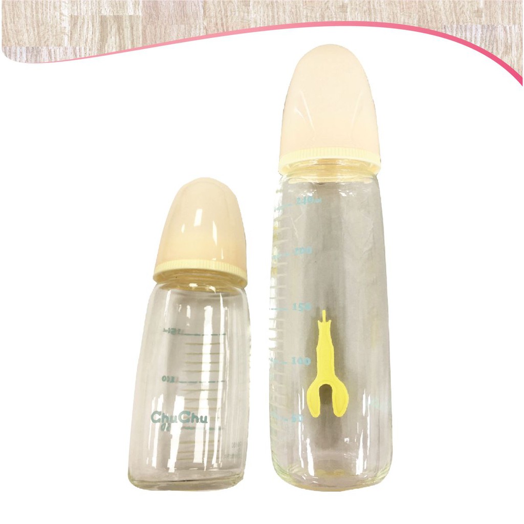Bình sữa thủy tinh chịu nhiệt Chuchu Baby cho bé Chính Hãng