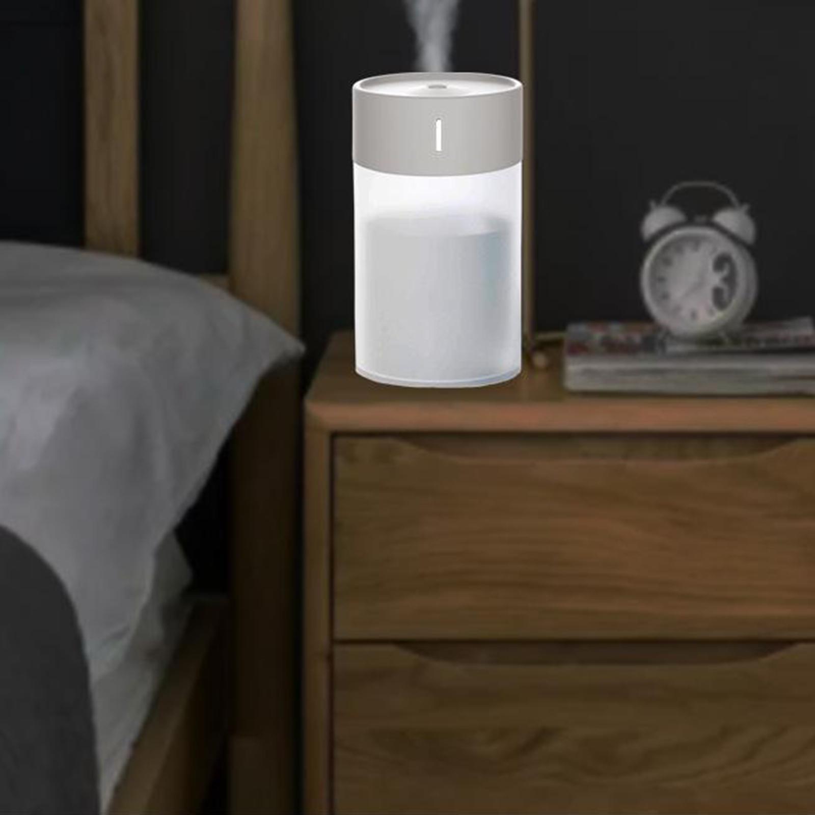 Portable Desktop Humidifier with Night Light Low Noise   260ml White