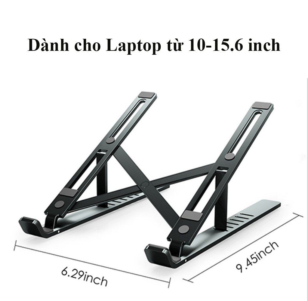 Giá Đỡ Laptop Hợp Kim Nhôm Cao Cấp Giúp Tản Nhiệt Có Thể Điều Chỉnh Góc Độ VINETTEAM LC-263- Hàng chính hãng 4266 (màu ngẫu nhiên)