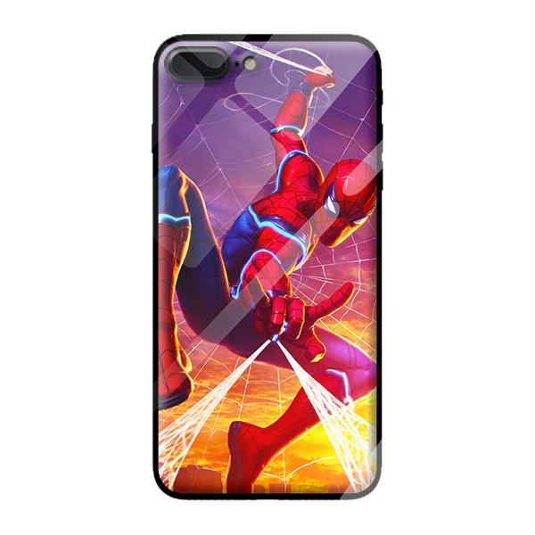 Ốp lưng kính cường lực cho iPhone 7 Plus siêu nhân 202 - Hàng chính hãng