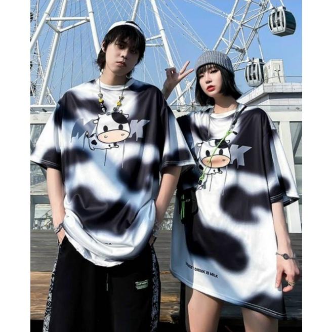 Áo thun bò sữa cotton form rộng