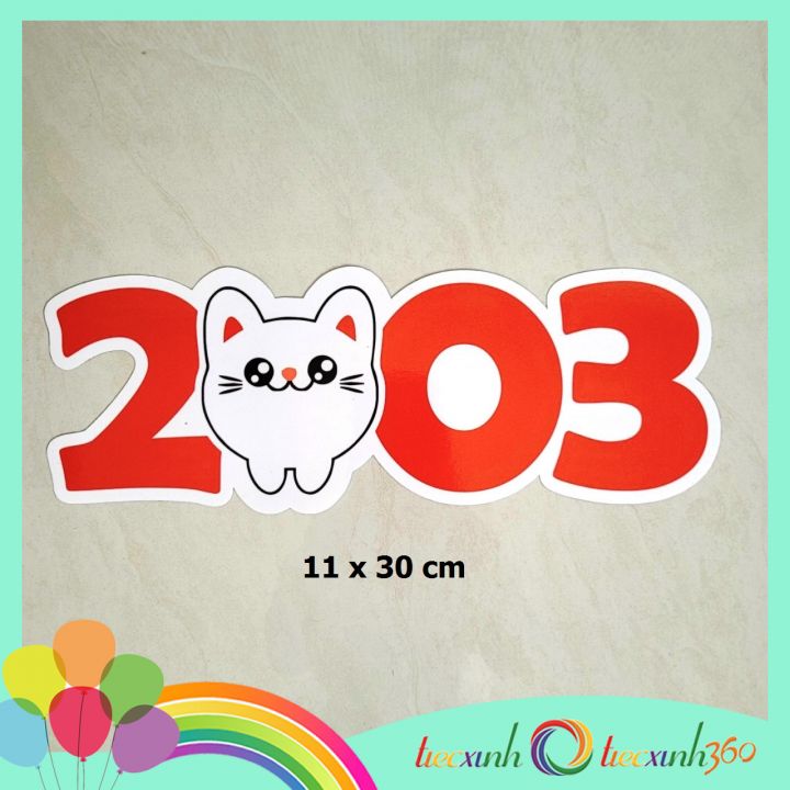  Decal trang trí năm mới 2023