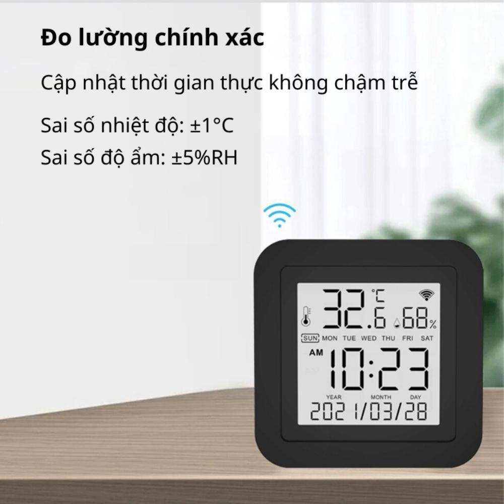 Đồng hồ đo nhiệt độ độ ẩm thông minh Tuya S09IR