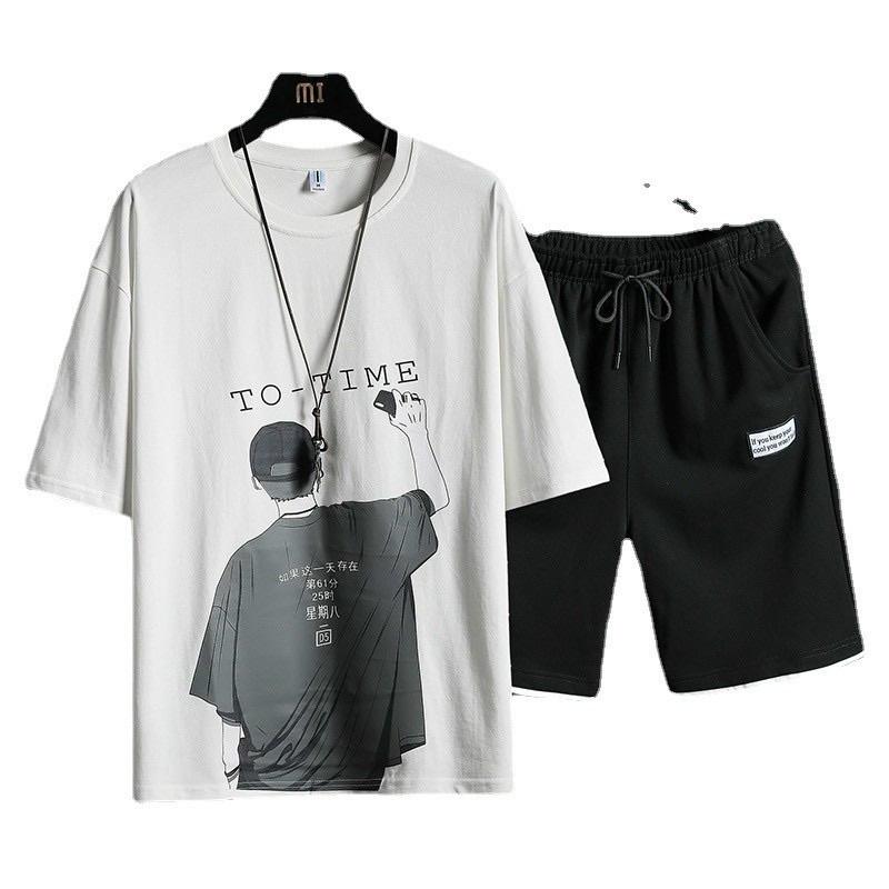 Đồ bộ thể thao totime set quần thun áo thun