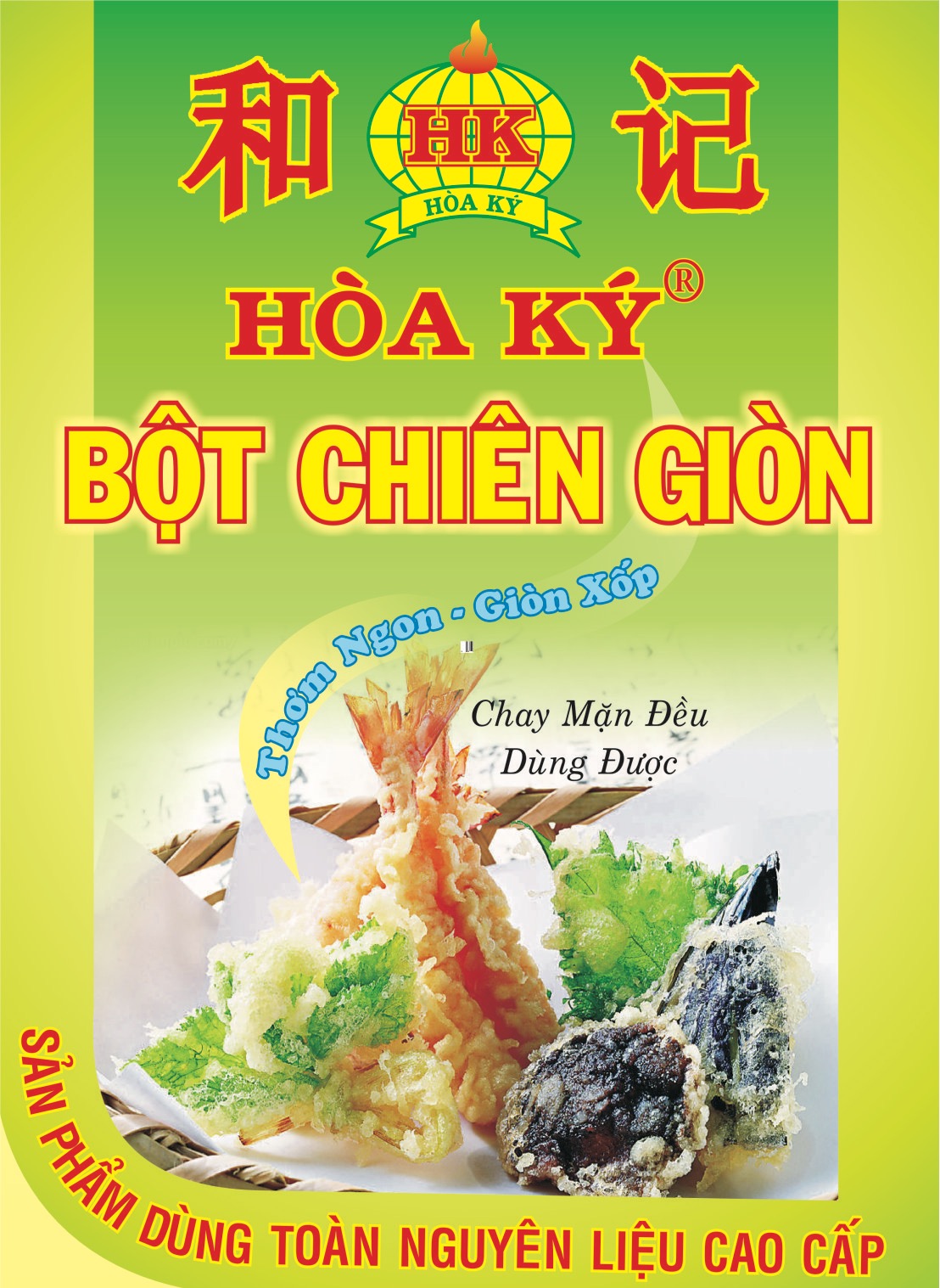 BỘT CHIÊN GIÒN HOÀ KÝ 1kg x 14gói