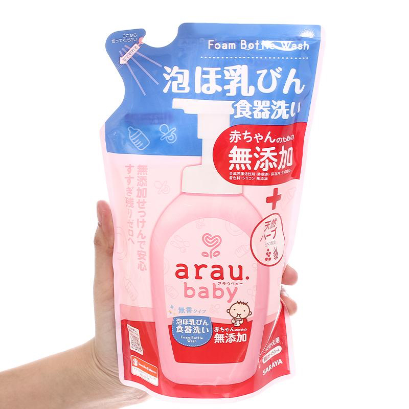 Nước rửa bình Arau baby túi 450ml - Túi - Hàng chính hãng