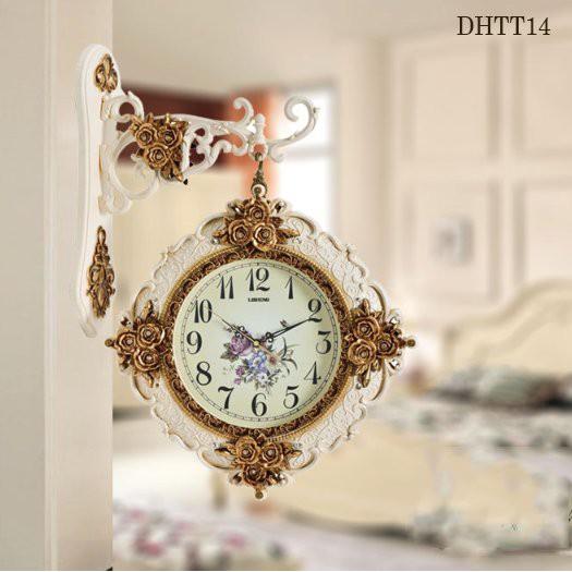 Đồng hồ treo tường 2 tân cổ điển thanh lịch DHTT14