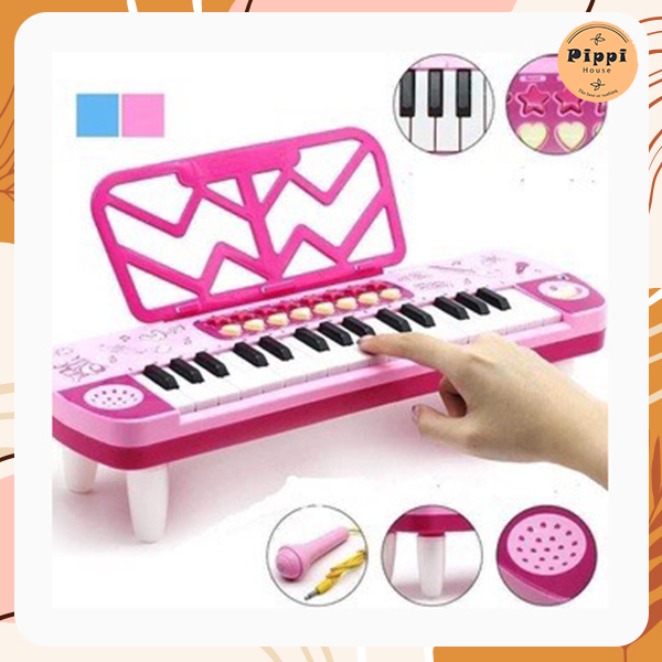 Đồ Chơi Đàn Piano Cho Bé Có Đèn Nhạc Và Micro Chuẩn Âm