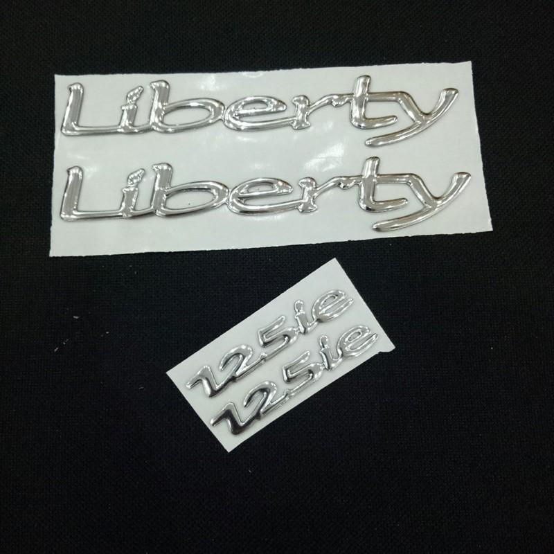Trọn bộ tem chữ dành cho xe LIBERTY 125 ie nổi dán xe siêu rẻ đẹp A129