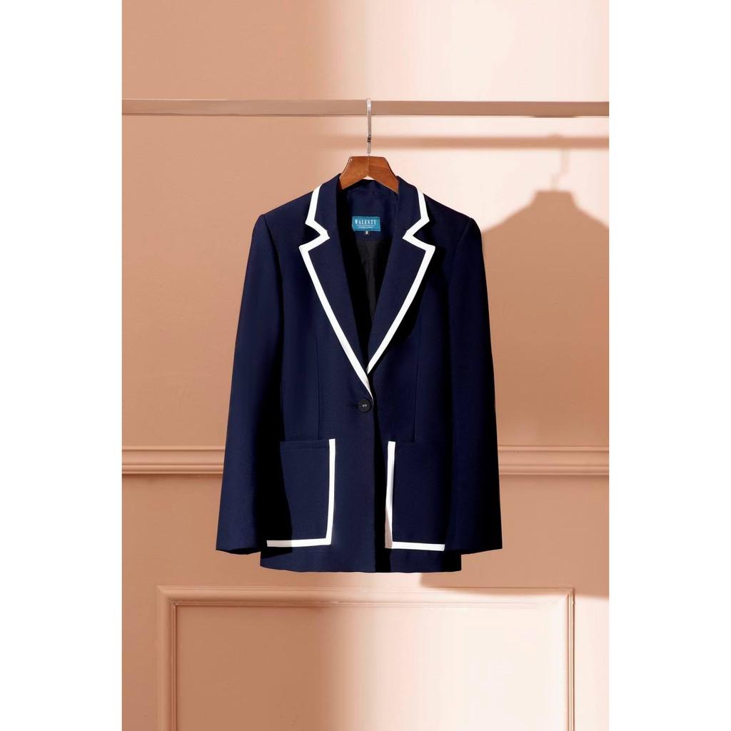 WALENTY - Blazer Admiral Navy - Áo vest Viền cổ