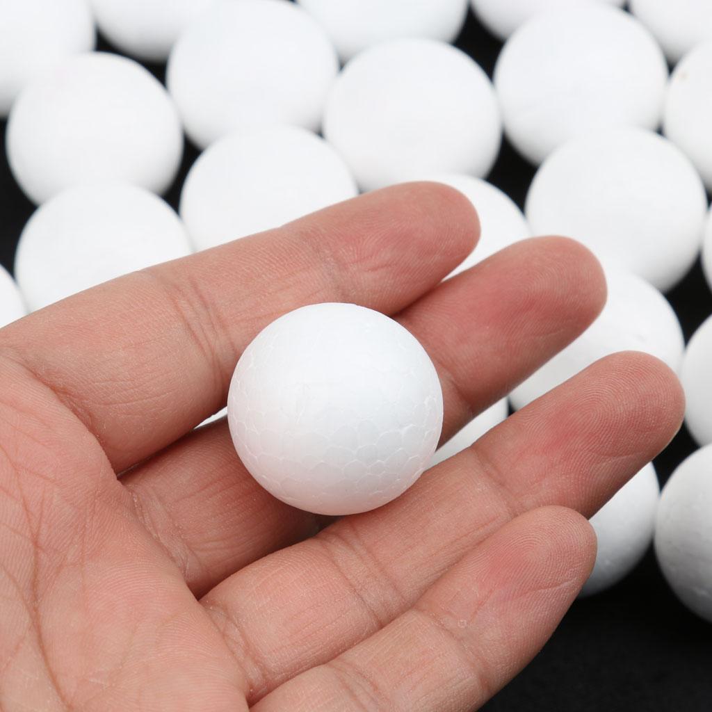 300 Pieces Mini Modelling Polystyrene Styrofoam Foam Ball Ornaments DIY Materials 15/25/27mm