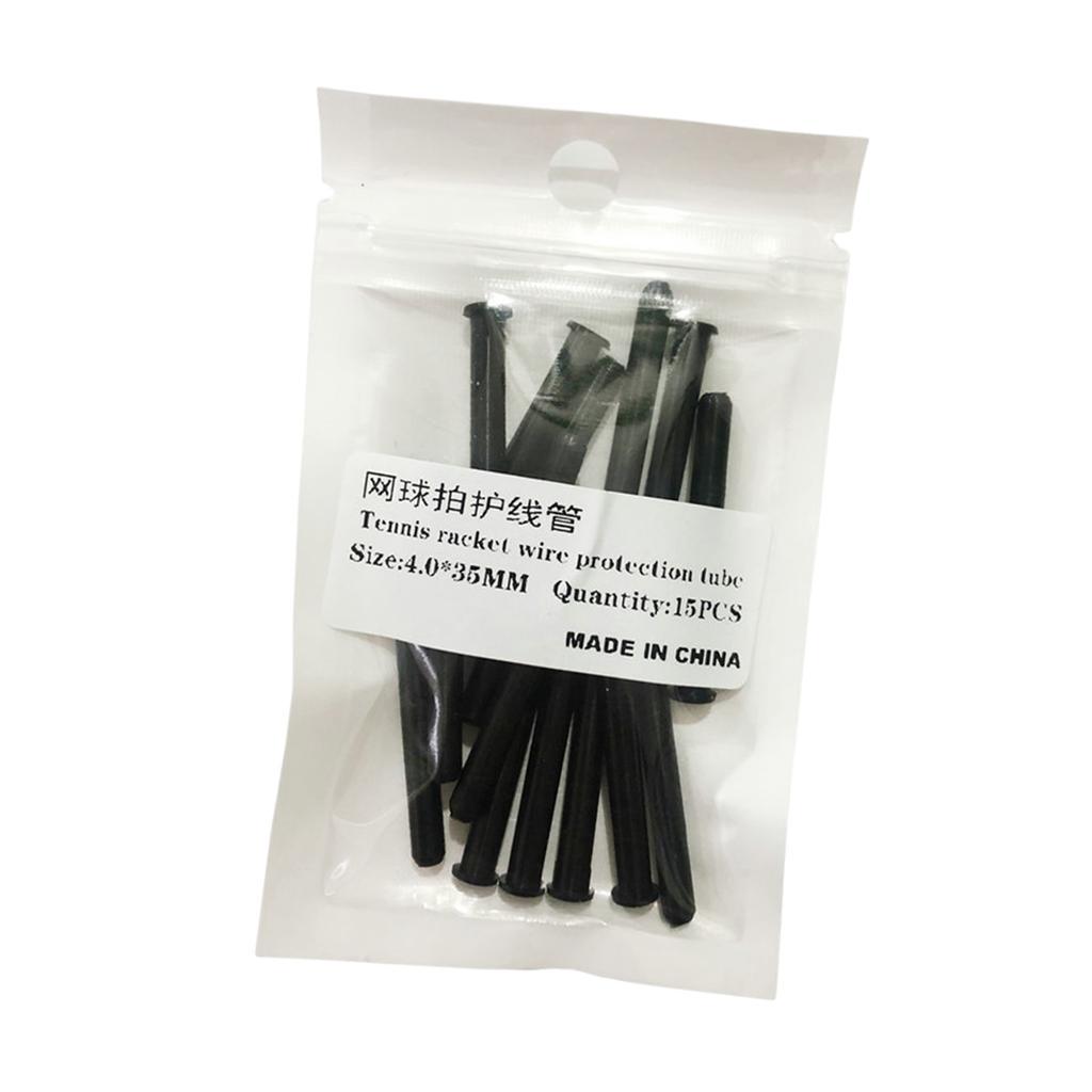 15x Tennis Racket Grommets Racquet Eyelets String Protection Tubes 4x35mm