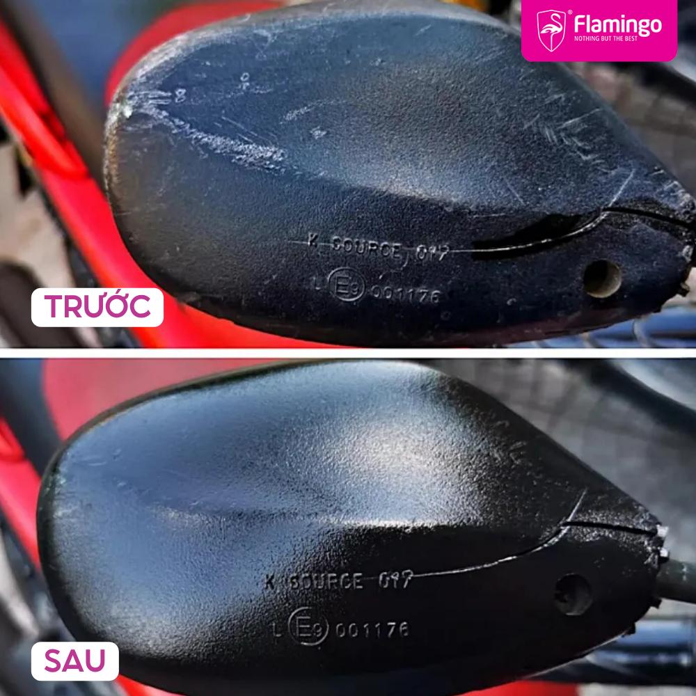 Bình Xịt Dưỡng Nội Thất Hương Cà Phê Flamingo F096 – Dưỡng Bóng Bảo Vệ Bề Mặt Da, Nhựa Ô Tô 500ml