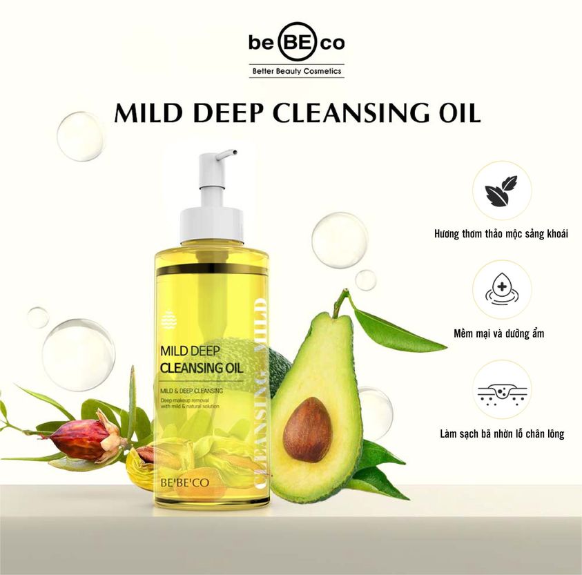 Dầu tẩy trang sạch sâu BEBECO Hàn Quốc MILD DEEP CLEANSING OIL 200ml