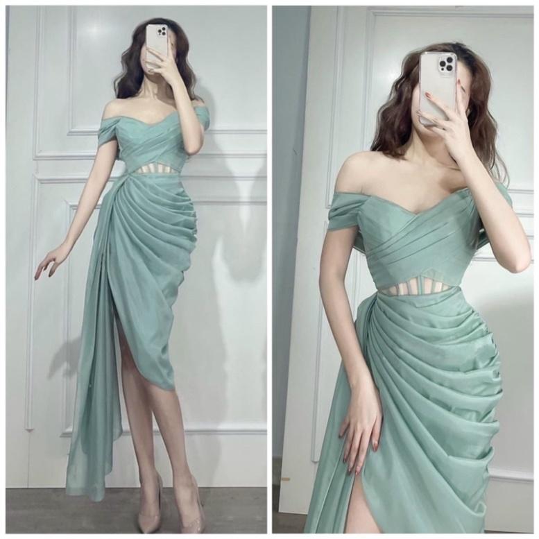 Đầm body voan hoa trễ vai siêu xinh ivy fashion - size S/M/L - MS212Y đi biển dự tiệc dạo phố bigsize gợi cảm sexy