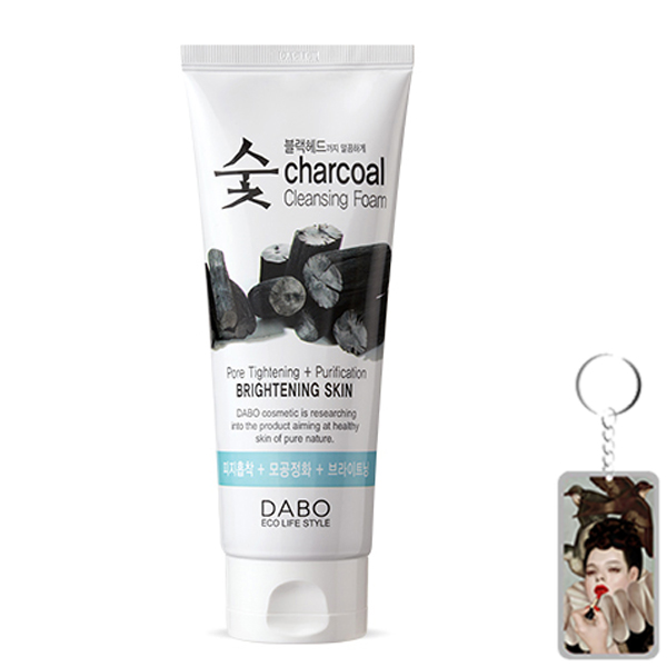 Sữa rửa mặt than thanh lọc, sạch sâu bã nhờn Dabo 3 in 1 Hàn Quốc 60ml