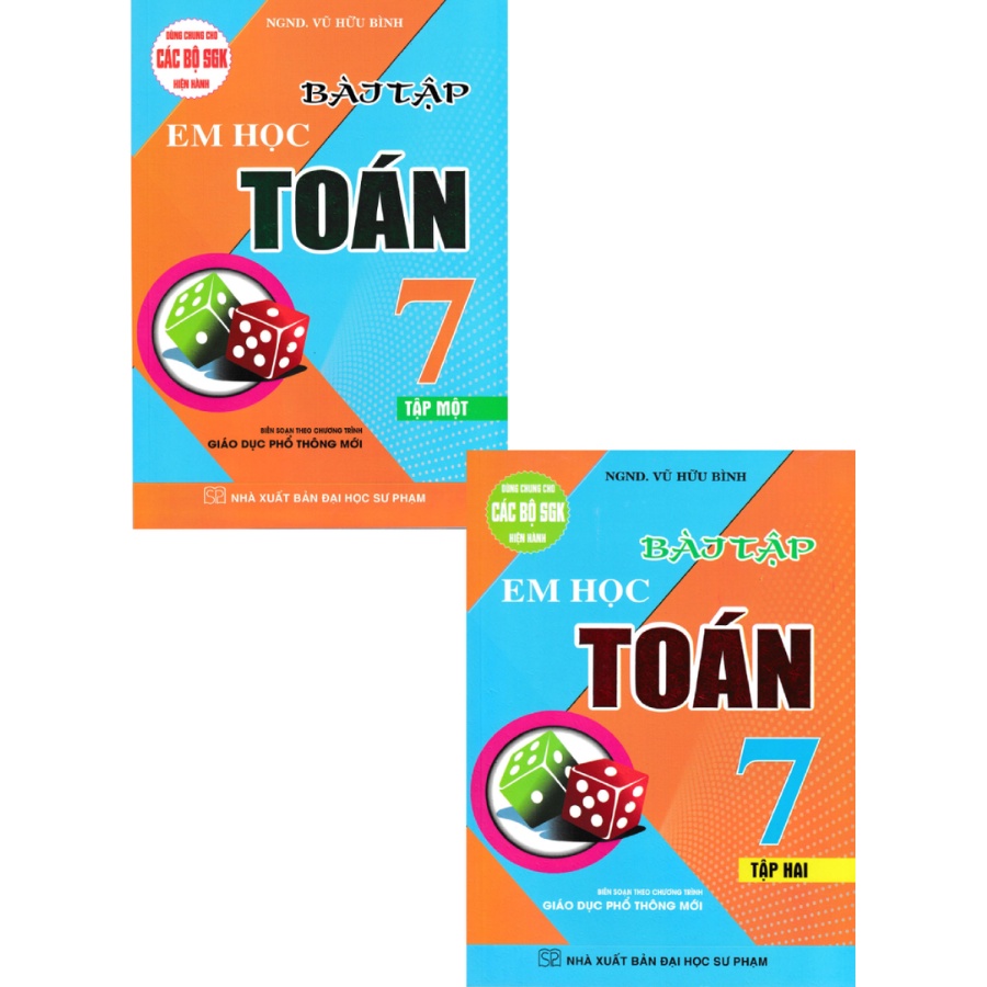 Combo Bài Tập Em Học Toán Lớp 7 (Dùng Chung Cho Các Bộ SGK Mới Hiện Hành ,Bộ 2 Cuốn - Baochaubooks)