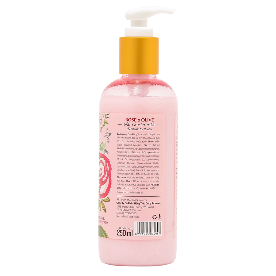 Dầu Xả Purité De Prôvence Hoa Hồng 250ml